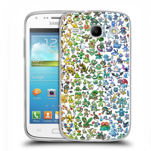 Дизайнерский силиконовый чехол для Samsung Galaxy Core Pokemon Go