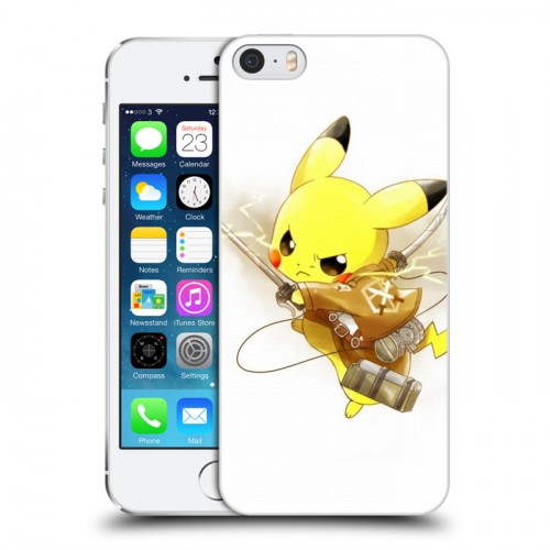 Дизайнерский пластиковый чехол для Iphone 5s Pokemon Go