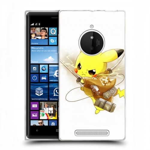Дизайнерский пластиковый чехол для Nokia Lumia 830 Pokemon Go