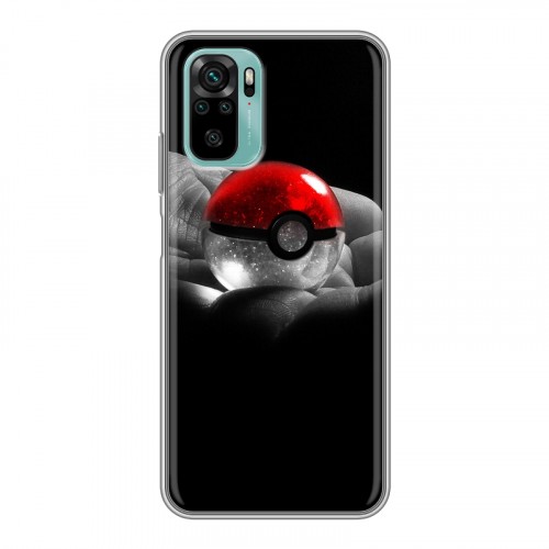 Дизайнерский силиконовый чехол для Xiaomi RedMi Note 10 Pokemon Go