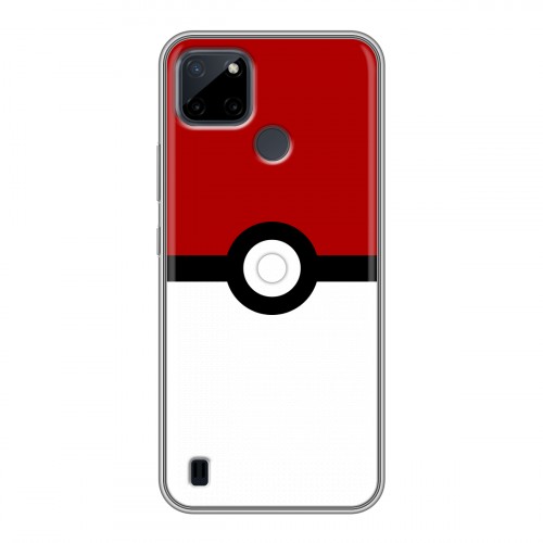 Дизайнерский силиконовый чехол для Realme C21Y Pokemon Go