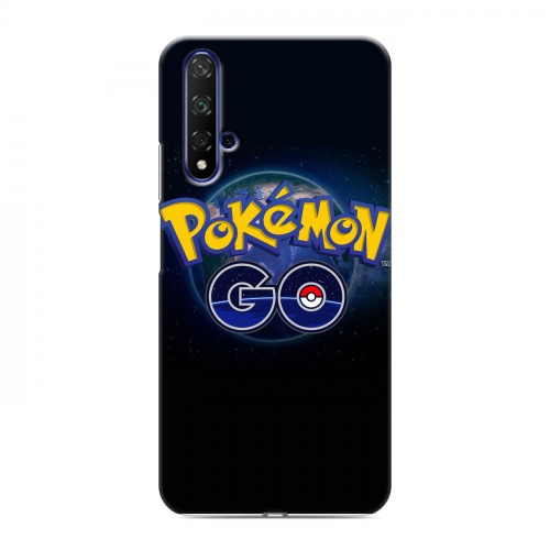 Дизайнерский силиконовый чехол для Huawei Honor 20 Pokemon Go