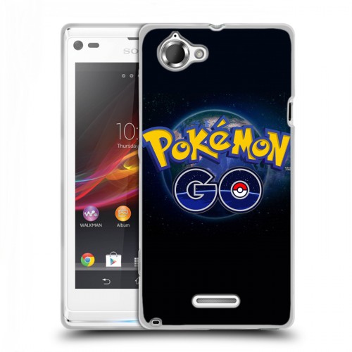 Дизайнерский пластиковый чехол для Sony Xperia L Pokemon Go