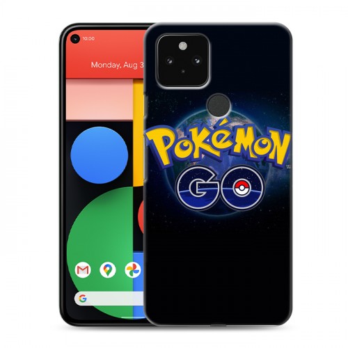 Дизайнерский пластиковый чехол для Google Pixel 5 Pokemon Go