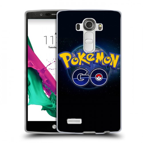 Дизайнерский силиконовый чехол для LG G4 Pokemon Go