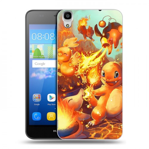 Дизайнерский пластиковый чехол для Huawei Y6 Pokemon Go