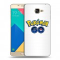 Дизайнерский силиконовый чехол для Samsung Galaxy A9 Pokemon Go