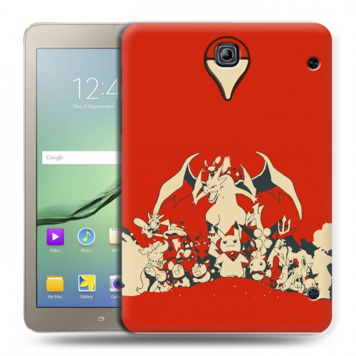 Дизайнерский силиконовый чехол для Samsung Galaxy Tab S2 8.0 Pokemon Go