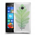 Полупрозрачный дизайнерский пластиковый чехол для Microsoft Lumia 435