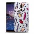 Полупрозрачный дизайнерский пластиковый чехол для Nokia 7 Plus Абстракции 2