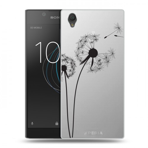 Полупрозрачный дизайнерский пластиковый чехол для Sony Xperia L1