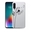 Полупрозрачный дизайнерский силиконовый чехол для Meizu 16T