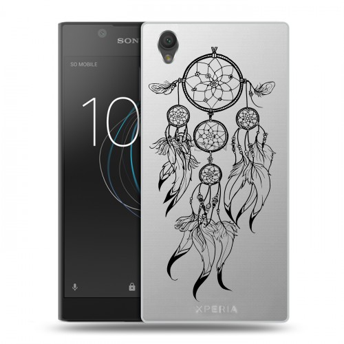 Полупрозрачный дизайнерский пластиковый чехол для Sony Xperia L1 Прозрачные ловцы снов