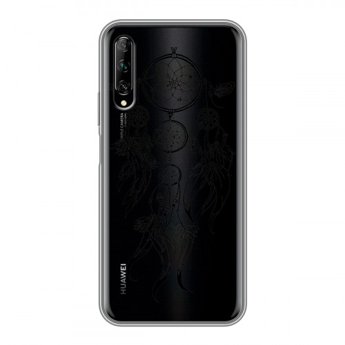 Полупрозрачный дизайнерский силиконовый чехол для Huawei Y9s Прозрачные ловцы снов