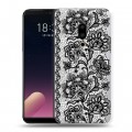 Полупрозрачный дизайнерский пластиковый чехол для Meizu 15 Plus Прозрачные кружева