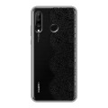 Полупрозрачный дизайнерский силиконовый чехол для Huawei P30 Lite Прозрачные кружева