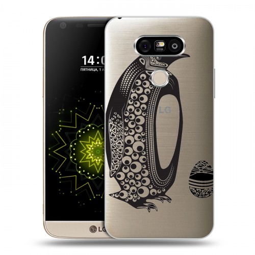 Полупрозрачный дизайнерский пластиковый чехол для LG G5 Каллиграфия животных