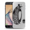 Полупрозрачный дизайнерский пластиковый чехол для Samsung Galaxy J5 Prime Каллиграфия животных