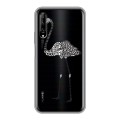 Полупрозрачный дизайнерский силиконовый чехол для Huawei Y9s Каллиграфия животных