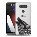 Полупрозрачный дизайнерский пластиковый чехол для LG V20 Каллиграфия животных