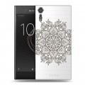 Полупрозрачный дизайнерский пластиковый чехол для Sony Xperia XZs Полупрозрачные мандалы