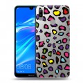 Полупрозрачный дизайнерский пластиковый чехол для Huawei Y6 (2019) Прозрачные леопарды