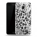 Полупрозрачный дизайнерский пластиковый чехол для Samsung Galaxy C5 Прозрачные леопарды
