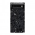 Полупрозрачный дизайнерский силиконовый с усиленными углами чехол для Google Pixel 6 Прозрачные леопарды