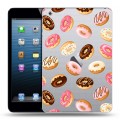 Полупрозрачный дизайнерский пластиковый чехол для Ipad Mini Прозрачные пончики
