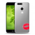 Полупрозрачный дизайнерский пластиковый чехол для Huawei Nova 2 Plus Прозрачные поцелуи