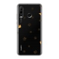 Полупрозрачный дизайнерский силиконовый чехол для Huawei P30 Lite Прозрачные следы