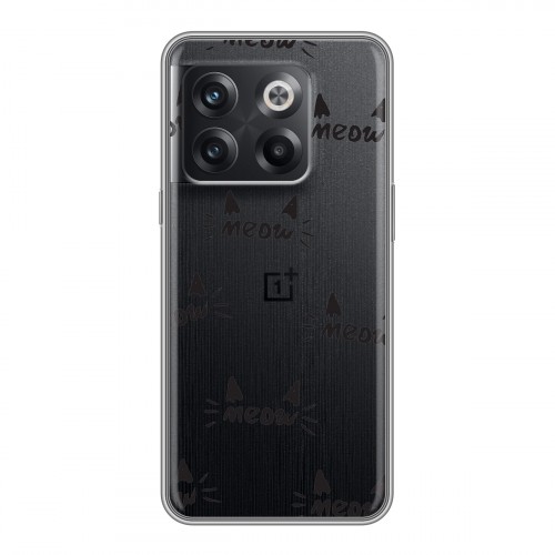 Полупрозрачный дизайнерский пластиковый чехол для OnePlus 10T Прозрачные следы