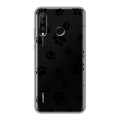 Полупрозрачный дизайнерский силиконовый чехол для Huawei P30 Lite Прозрачные следы