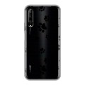 Полупрозрачный дизайнерский пластиковый чехол для Huawei Y9s Прозрачные следы