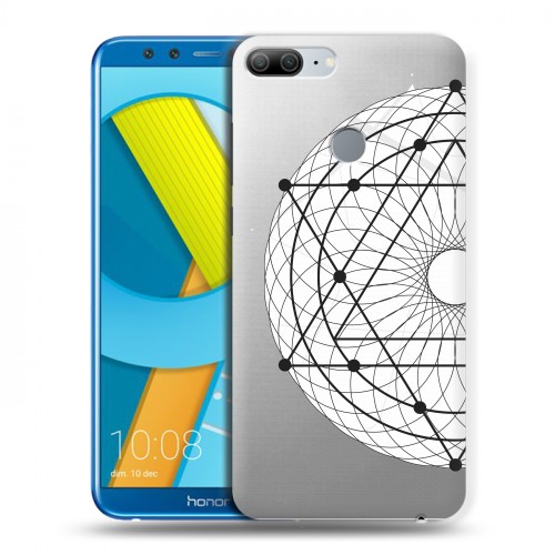 Полупрозрачный дизайнерский пластиковый чехол для Huawei Honor 9 Lite Прозрачные мандалы