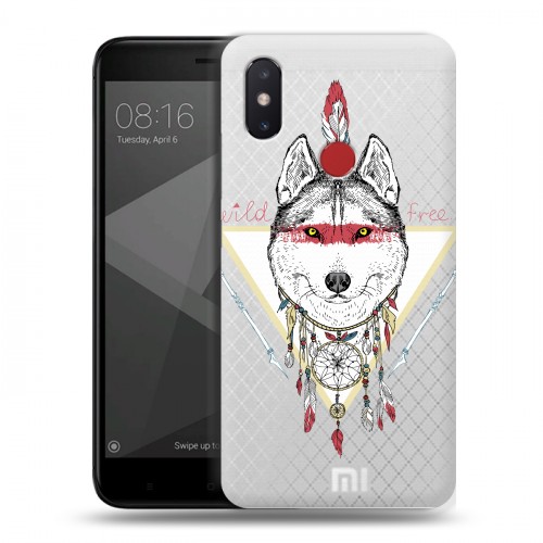 Полупрозрачный дизайнерский пластиковый чехол для Xiaomi Mi8 SE Животный арт