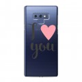 Полупрозрачный дизайнерский силиконовый с усиленными углами чехол для Samsung Galaxy Note 9 Прозрачные признания