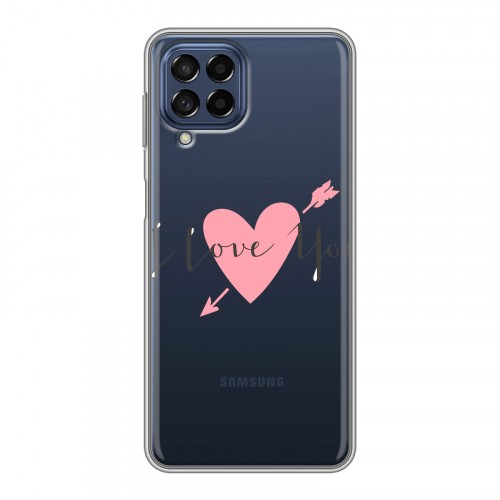 Полупрозрачный дизайнерский пластиковый чехол для Samsung Galaxy M53 5G Прозрачные признания