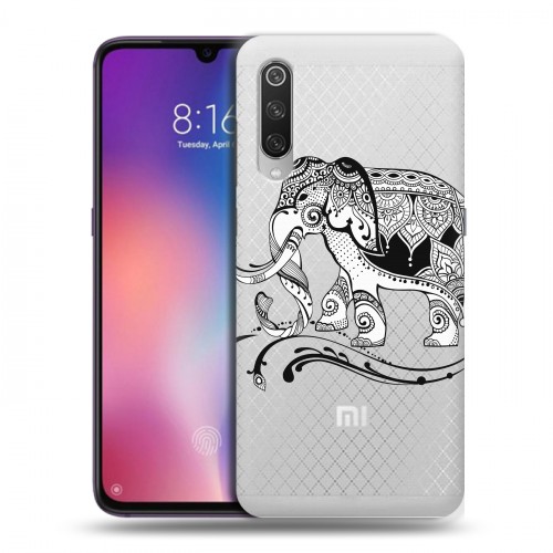 Полупрозрачный дизайнерский силиконовый с усиленными углами чехол для Xiaomi Mi9 Ацтекский арт