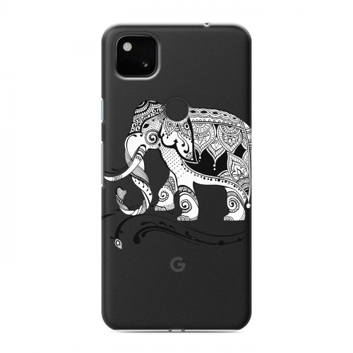 Полупрозрачный дизайнерский пластиковый чехол для Google Pixel 4a Ацтекский арт