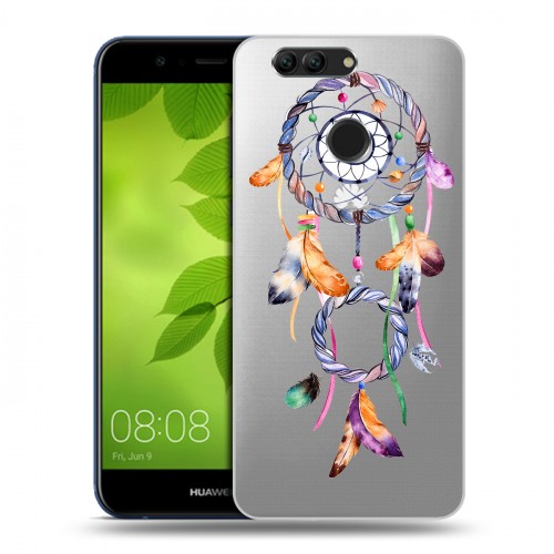 Полупрозрачный дизайнерский пластиковый чехол для Huawei Nova 2 Plus Прозрачные обереги 3