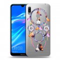 Полупрозрачный дизайнерский пластиковый чехол для Huawei Y6 (2019) Прозрачные обереги 3