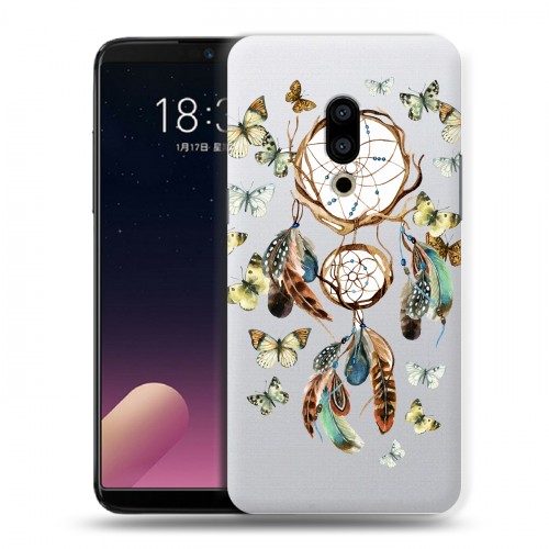 Полупрозрачный дизайнерский пластиковый чехол для Meizu 15 Plus Прозрачные обереги 3