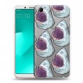 Полупрозрачный дизайнерский пластиковый чехол для OPPO A83 Прозрачные рыбы