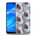 Полупрозрачный дизайнерский пластиковый чехол для Huawei Y6 (2019) Прозрачные рыбы