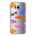 Полупрозрачный дизайнерский пластиковый чехол для Samsung Galaxy S8 Plus Прозрачные рыбы