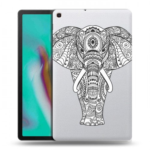 Полупрозрачный дизайнерский пластиковый чехол для Samsung Galaxy Tab A 10.1 (2019) Животный арт