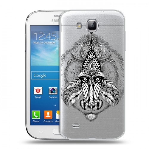 Полупрозрачный дизайнерский пластиковый чехол для Samsung Galaxy Premier Животный арт