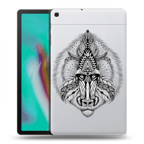 Полупрозрачный дизайнерский силиконовый чехол для Samsung Galaxy Tab A 10.1 (2019) Животный арт