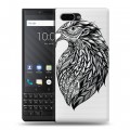 Полупрозрачный дизайнерский пластиковый чехол для BlackBerry KEY2 Животный арт